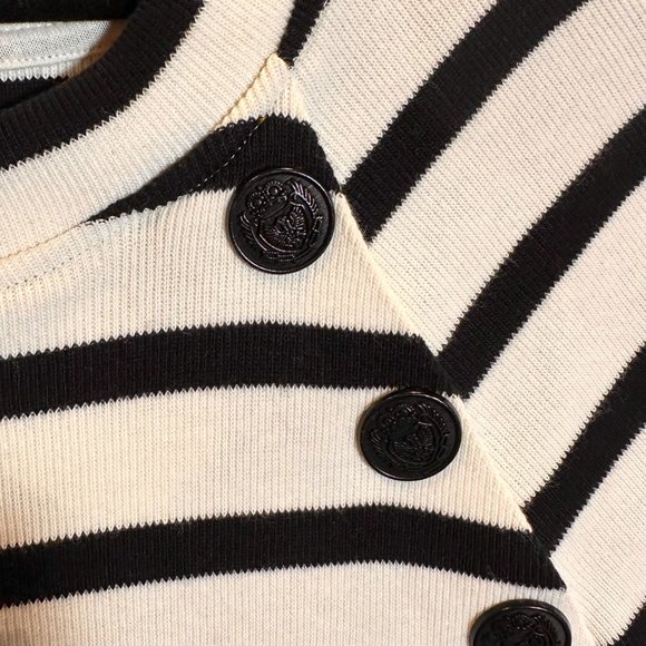 NWT Massimo Dutti Striped Shirt with Button Details - Picture 4 of 5